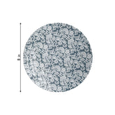8 In. Garden Damask Design Plastic Plates | 120 Count
